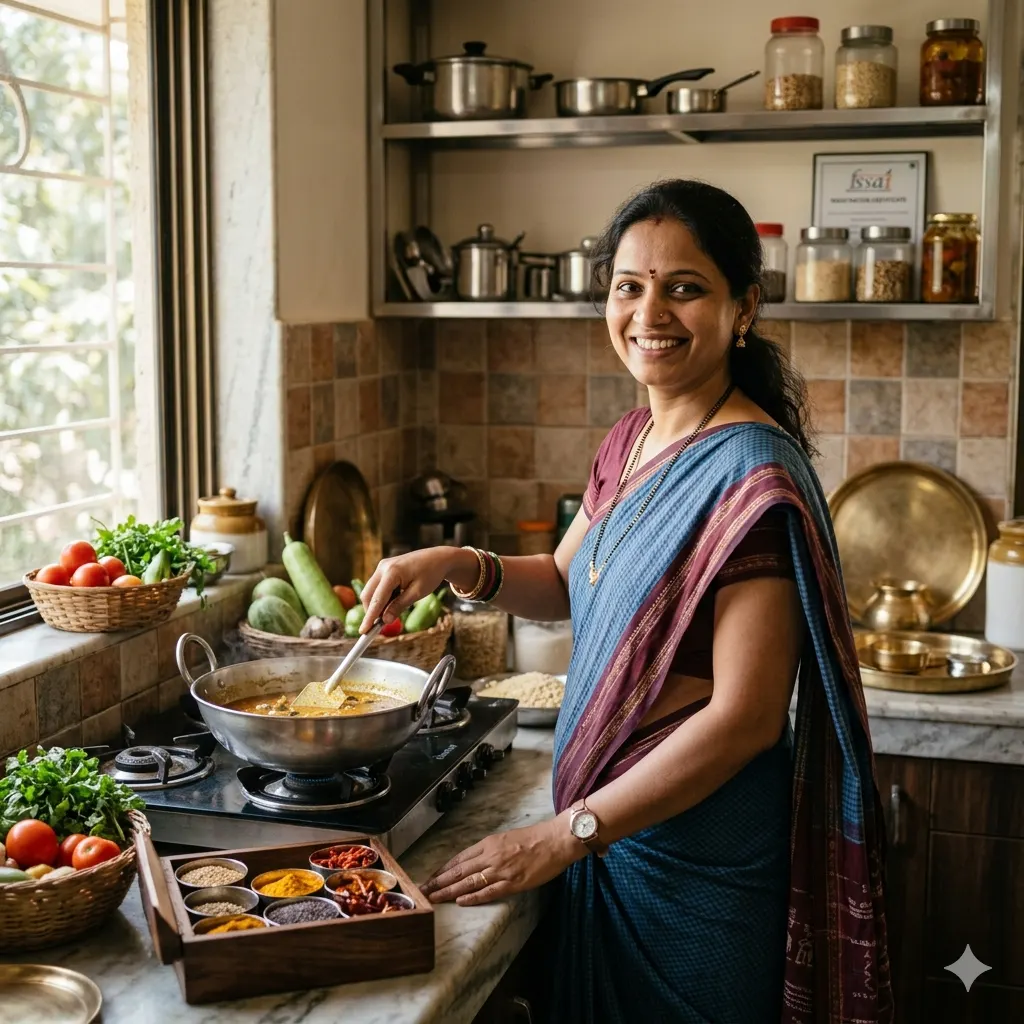 नारायणी किचन - स्वच्छ आणि पारंपरिक स्वयंपाकघर